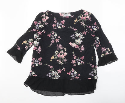 Womens UK Size 14 Per Una Black Basic Blouse