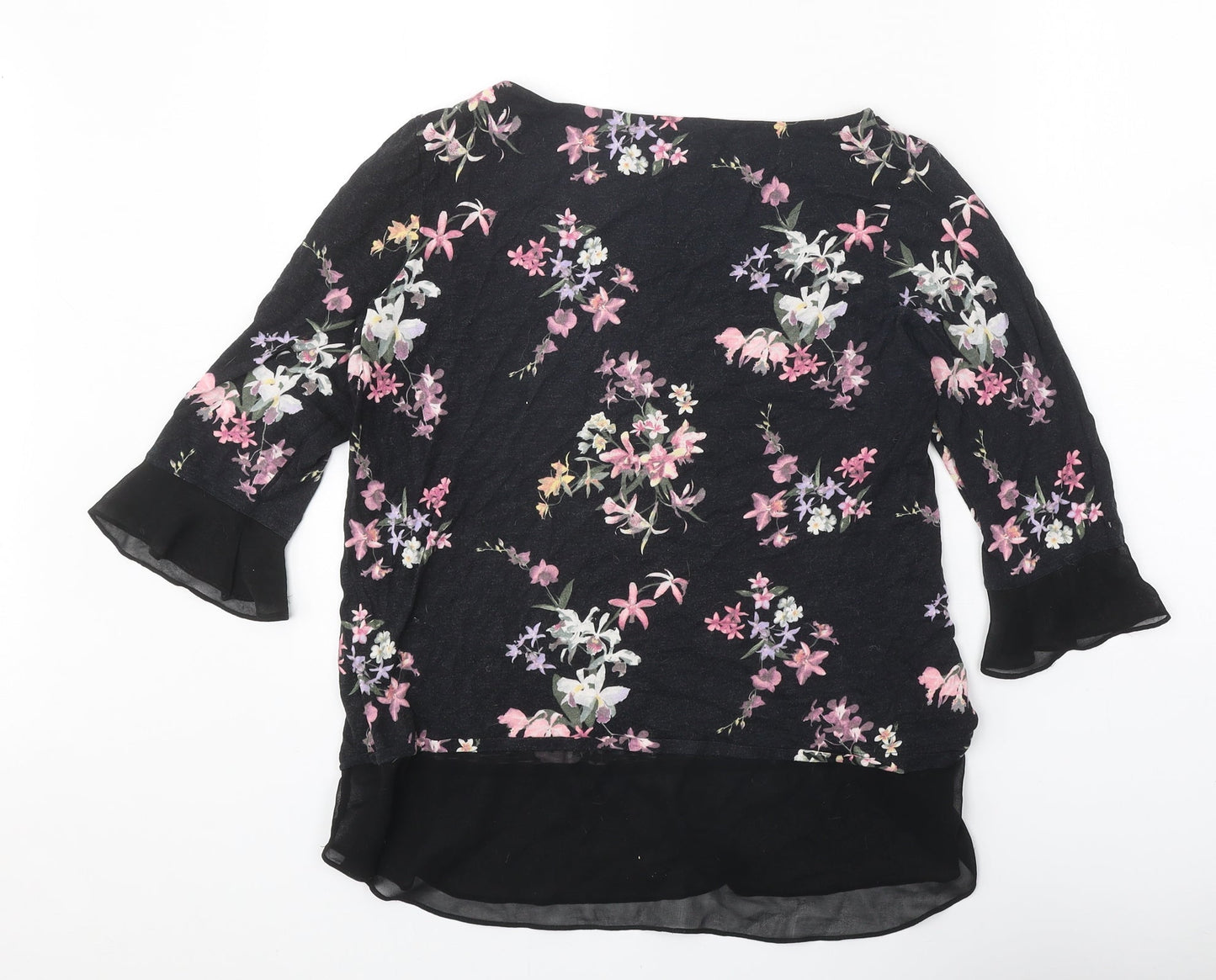 Womens UK Size 14 Per Una Black Basic Blouse