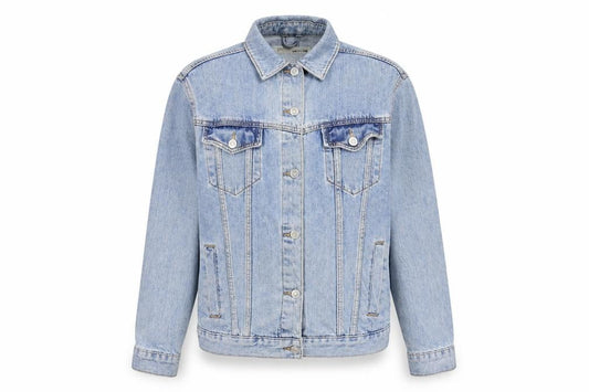 6 Womens Blue Jacket Size S Button