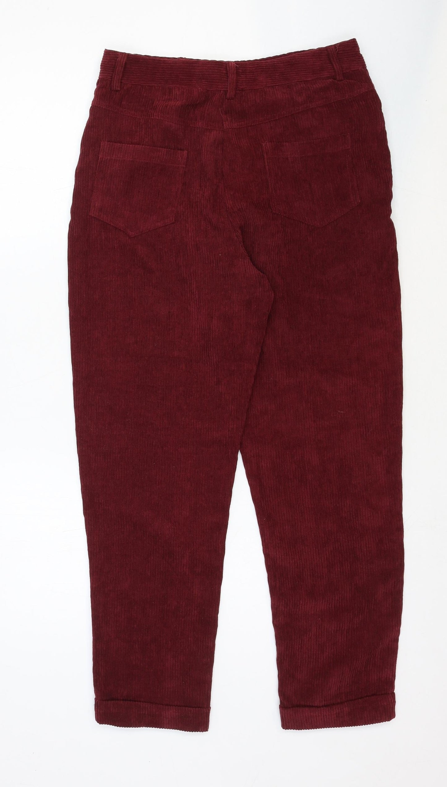 Womens UK Size 10 Preworn Regular Fit  Red Trousers