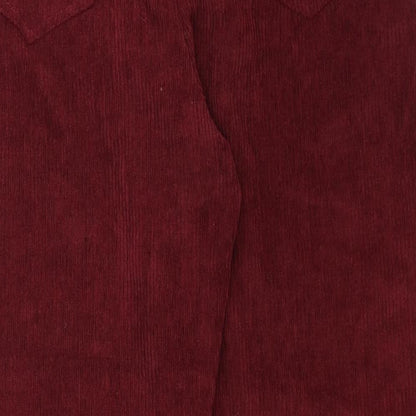 Womens UK Size 10 Preworn Regular Fit  Red Trousers
