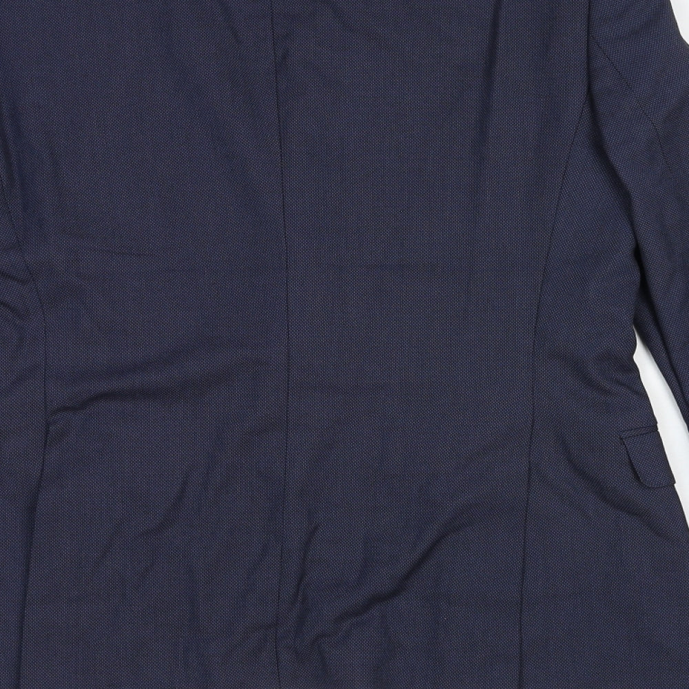 Mens UK Size 38 Zara Regular Blue Suit Jacket