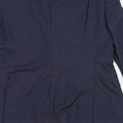 Mens UK Size 38 Zara Regular Blue Suit Jacket