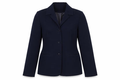 AMARANTO Womens Blue Cotton Jacket Suit Jacket Size S