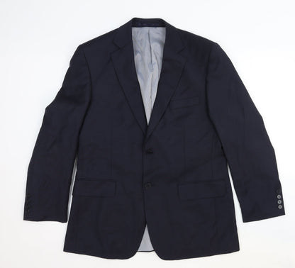 Mens UK Size 40 Stvdio Regular Blue Suit Jacket