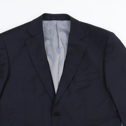 Mens UK Size 40 Stvdio Regular Blue Suit Jacket