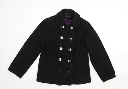 Womens UK Size 10 Savida Black Pea Coat