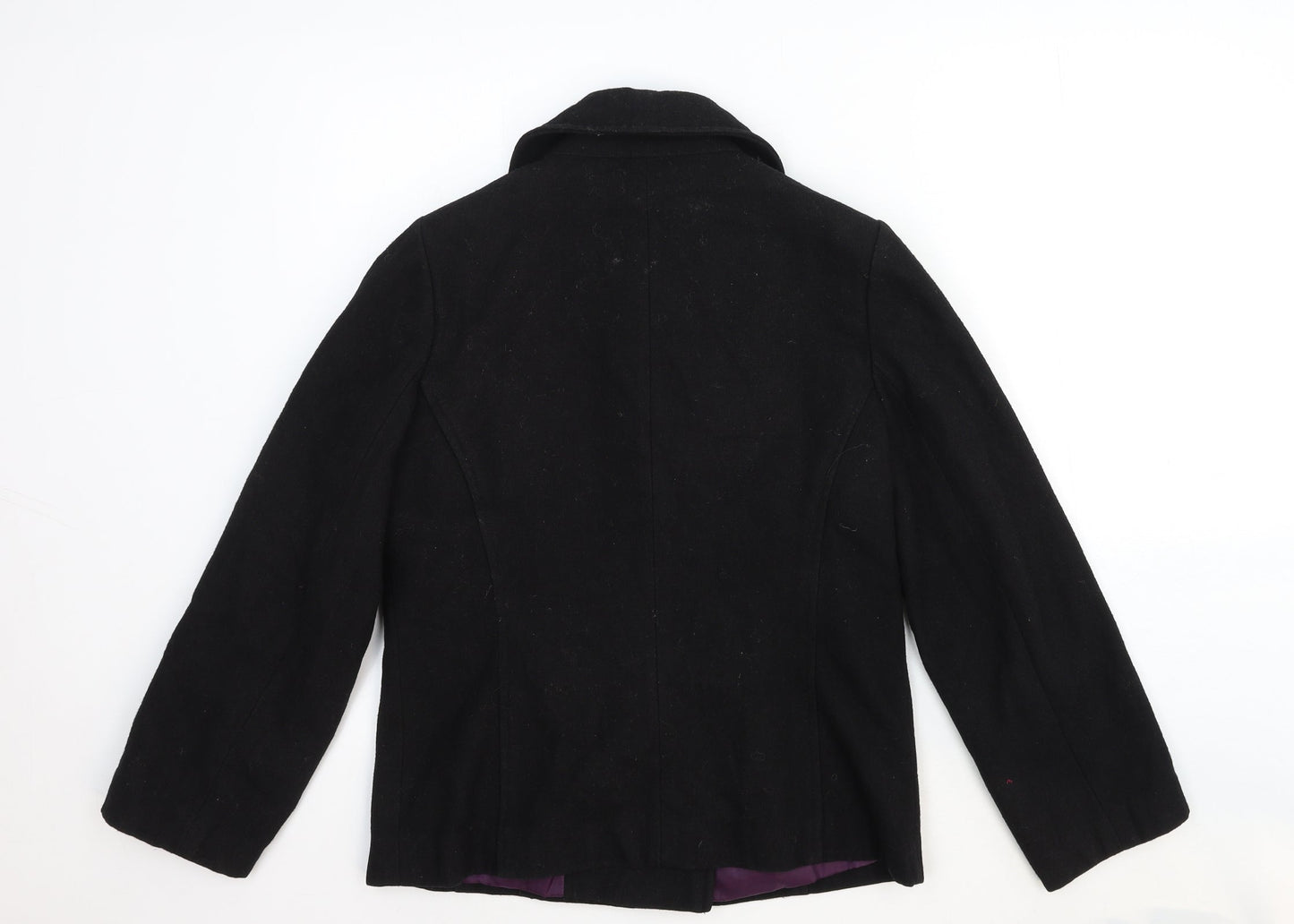 Womens UK Size 10 Savida Black Pea Coat