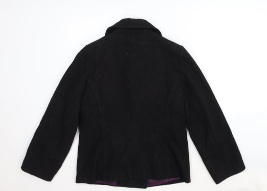 Womens UK Size 10 Savida Black Pea Coat