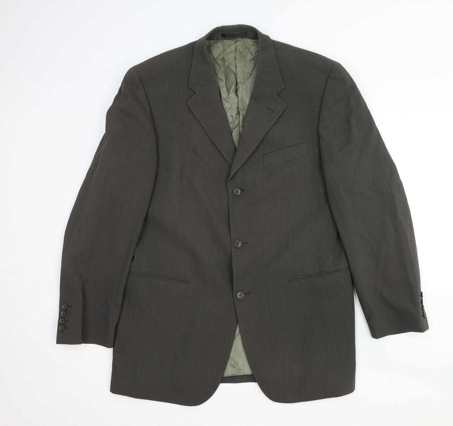 Mens UK Size 44 Van Kollem Regular Green Suit Jacket
