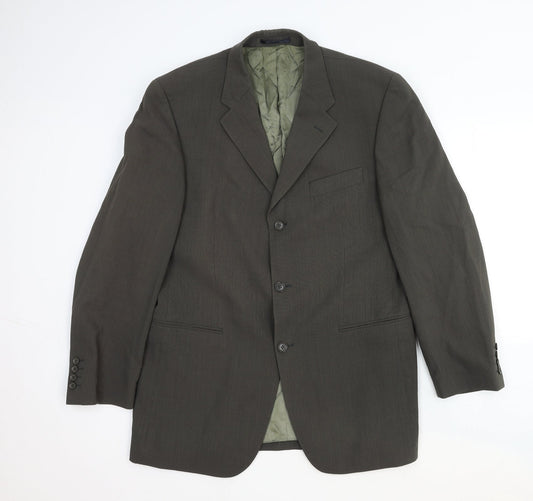Mens UK Size 44 Van Kollem Regular Green Suit Jacket