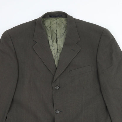Mens UK Size 44 Van Kollem Regular Green Suit Jacket