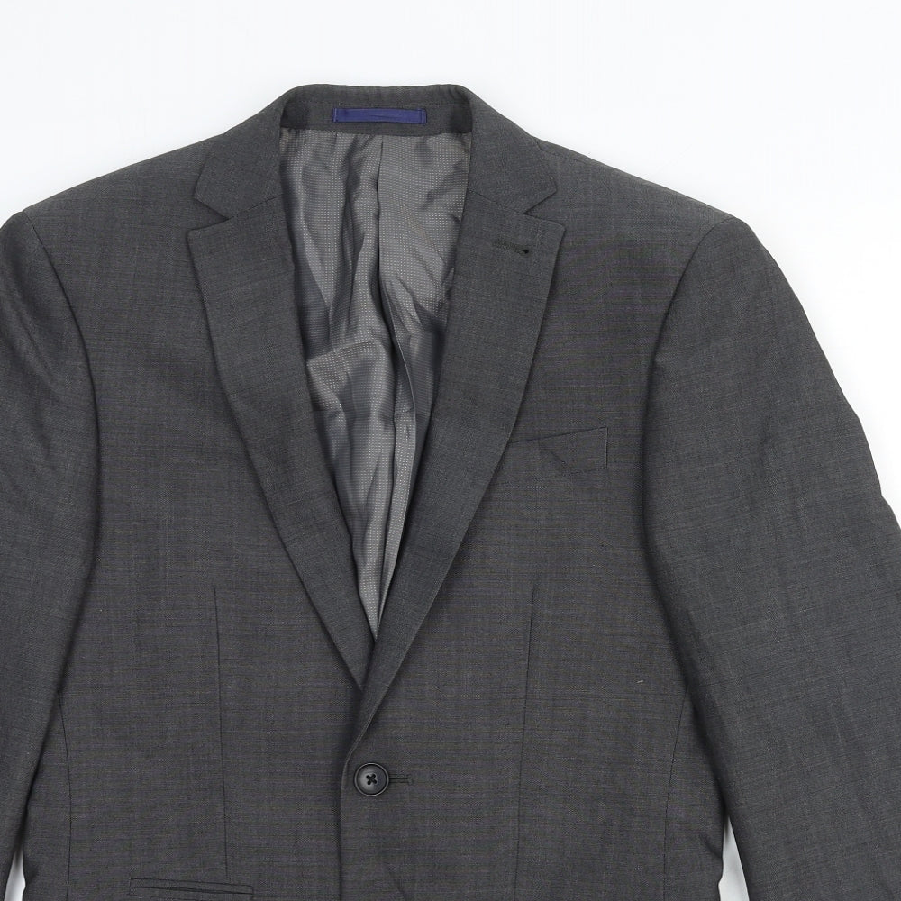Mens UK Size 34 NEXT Regular Grey Suit Jacket