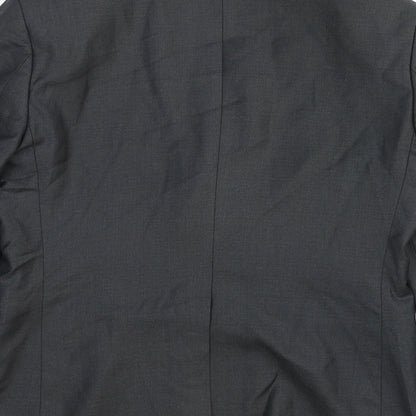 Frencheye Mens Grey Wool Jacket Suit Jacket Size 38 Regular