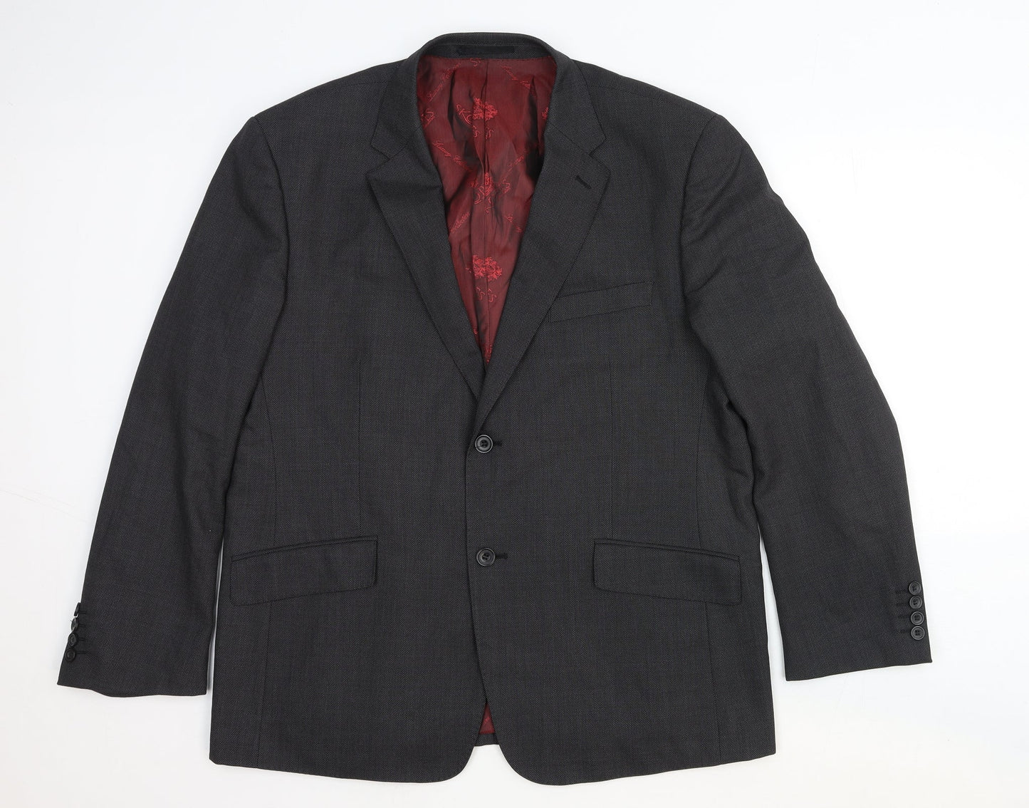 Skopes Mens Grey Wool Jacket Suit Jacket Size 44 Regular