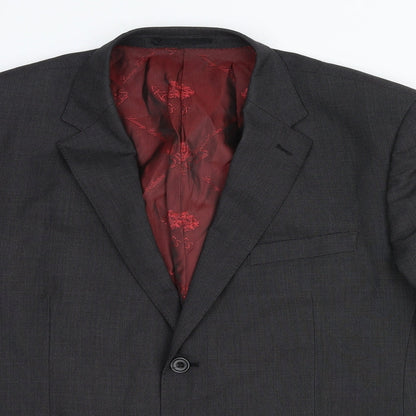 Skopes Mens Grey Wool Jacket Suit Jacket Size 44 Regular