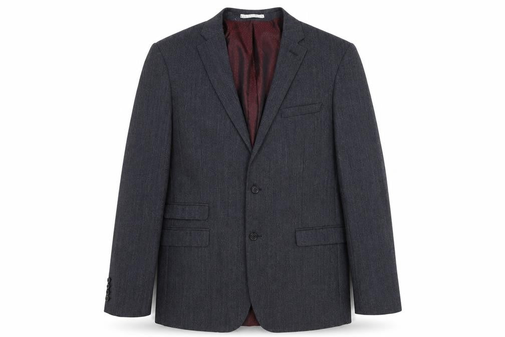 Mens UK Size 40 One Six Five Regular Grey Suit Jacket
