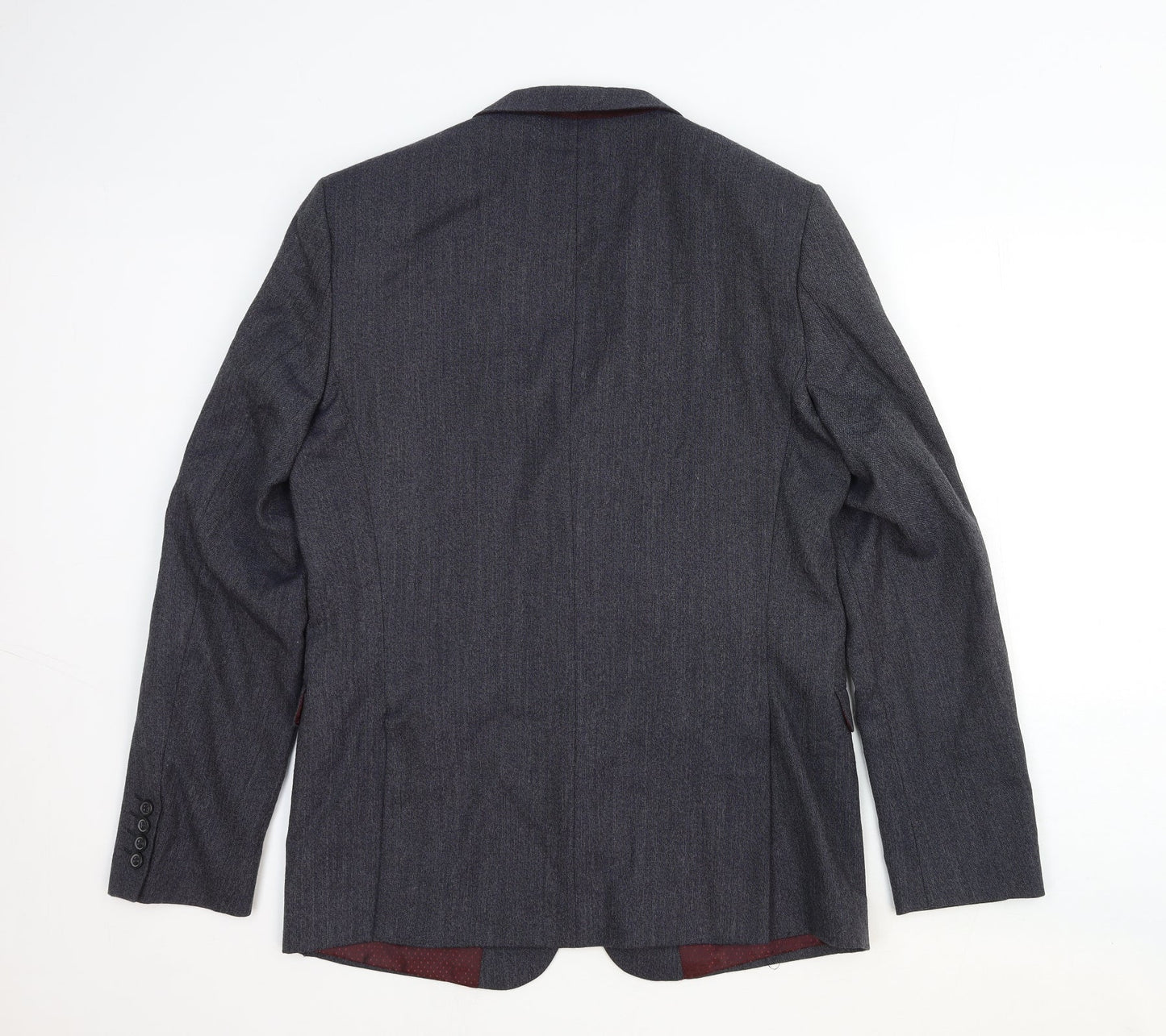 Mens UK Size 40 One Six Five Regular Grey Suit Jacket