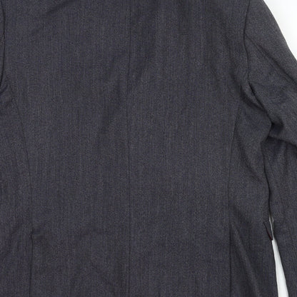 Mens UK Size 40 One Six Five Regular Grey Suit Jacket