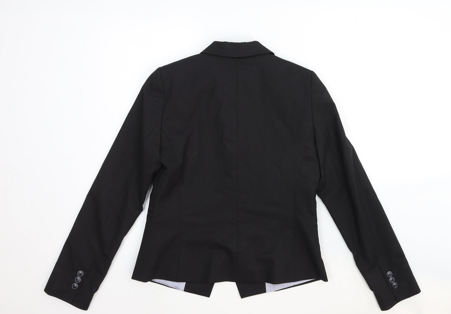 Caroll Womens Black Wool Jacket Suit Jacket Size 10