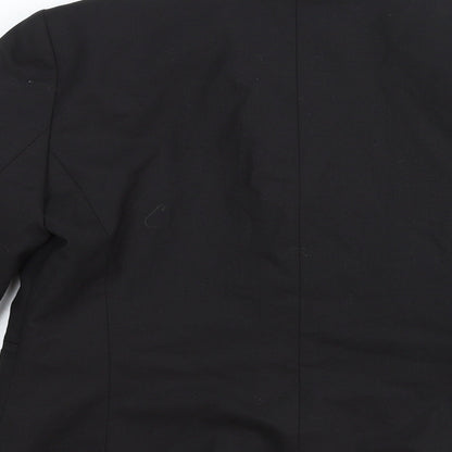 Caroll Womens Black Wool Jacket Suit Jacket Size 10