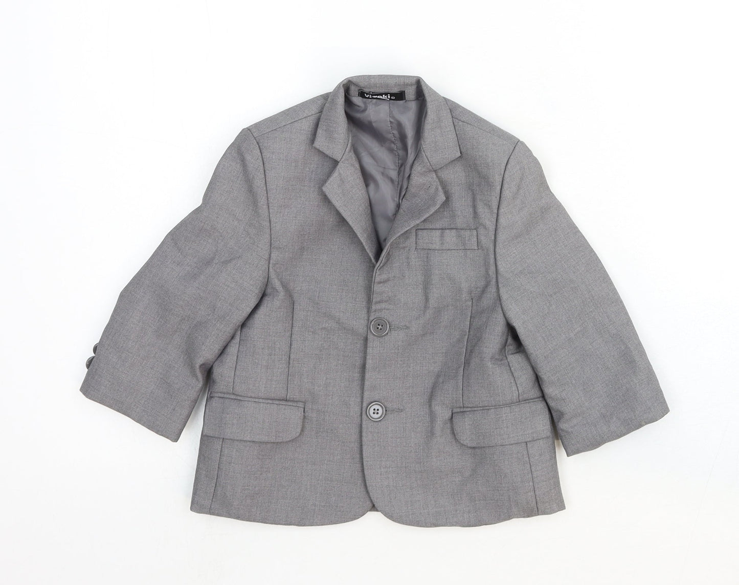 VivaKi Baby Grey Jacket Blazer Size 18-24 Months Button