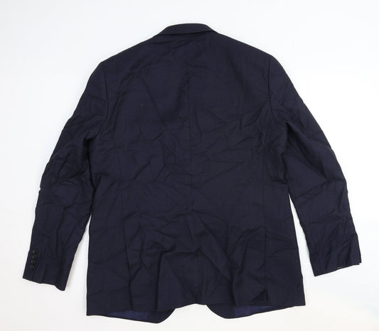 Mens UK Size 2XL Marks and Spencer Regular Blue Suit Jacket