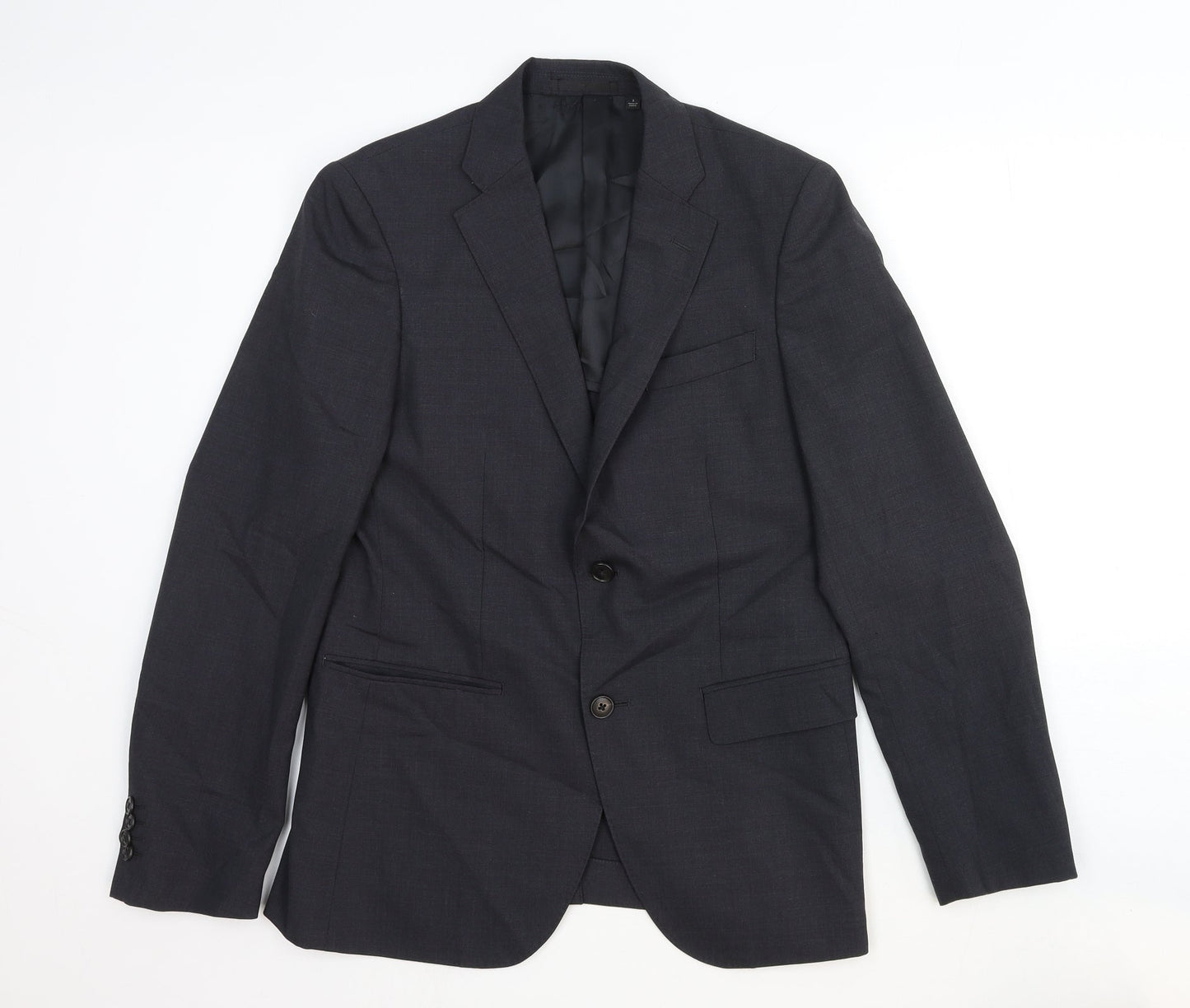 Unique Mens Grey Wool Jacket Suit Jacket Size S Regular