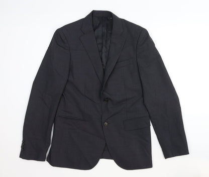Unique Mens Grey Wool Jacket Suit Jacket Size S Regular