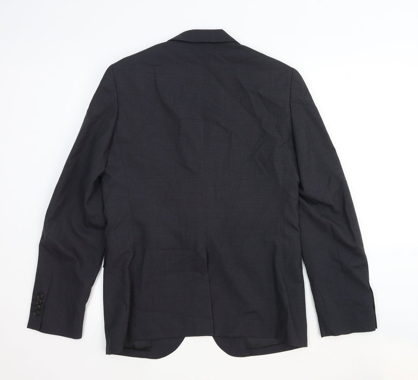 Unique Mens Grey Wool Jacket Suit Jacket Size S Regular