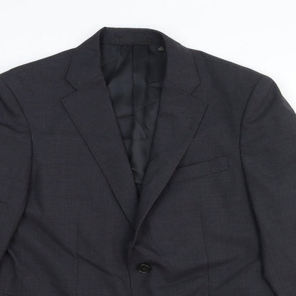 Unique Mens Grey Wool Jacket Suit Jacket Size S Regular