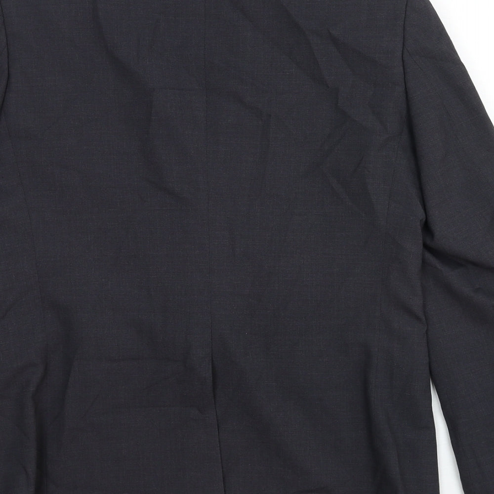 Unique Mens Grey Wool Jacket Suit Jacket Size S Regular