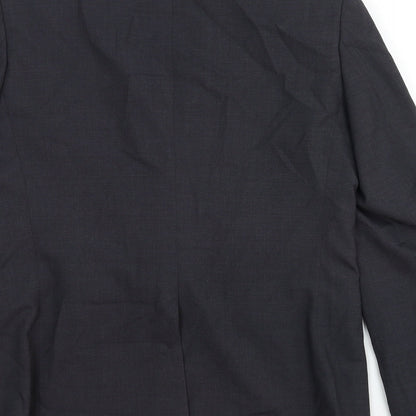 Unique Mens Grey Wool Jacket Suit Jacket Size S Regular