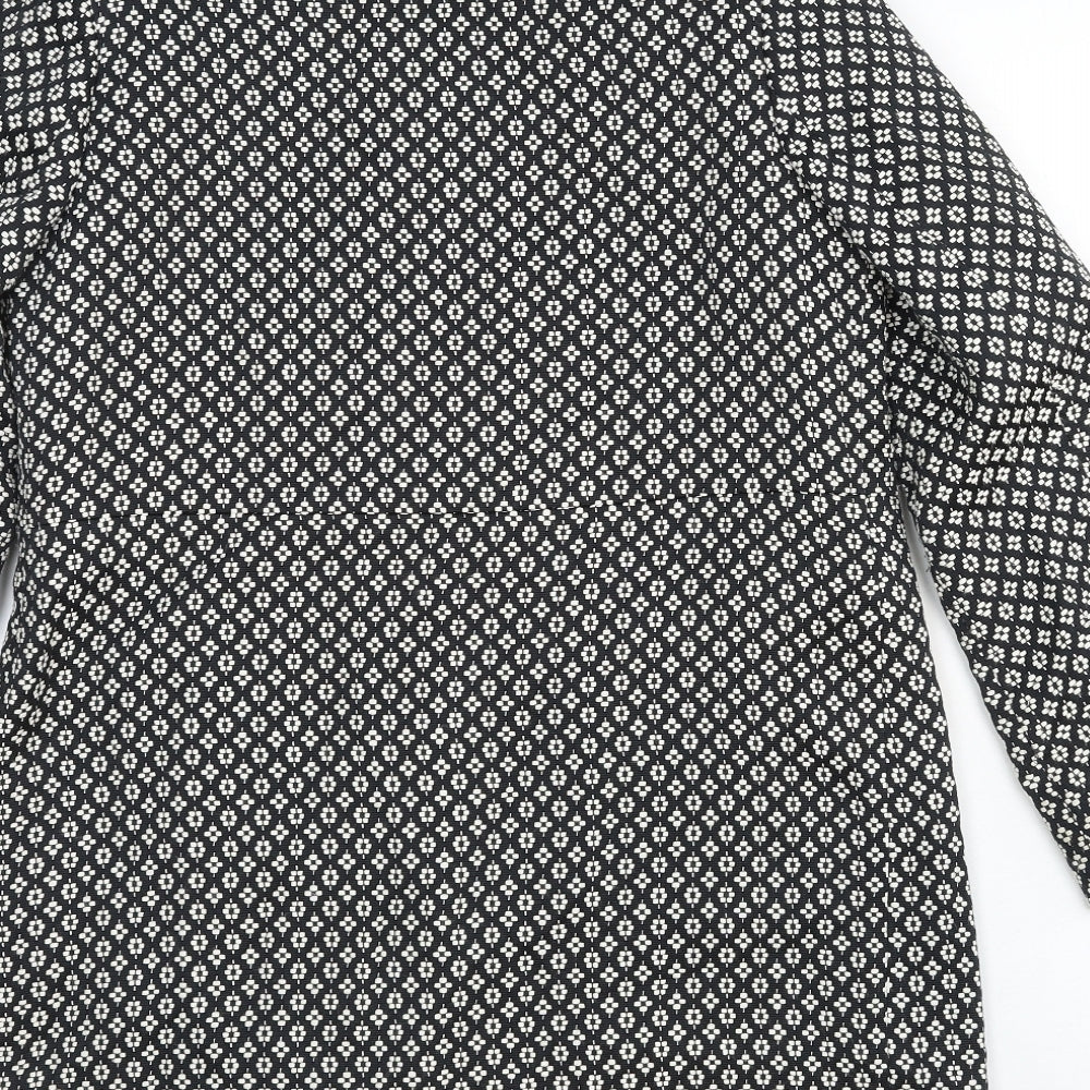Womens UK Size 8 Marks and Spencer Black Pea Coat