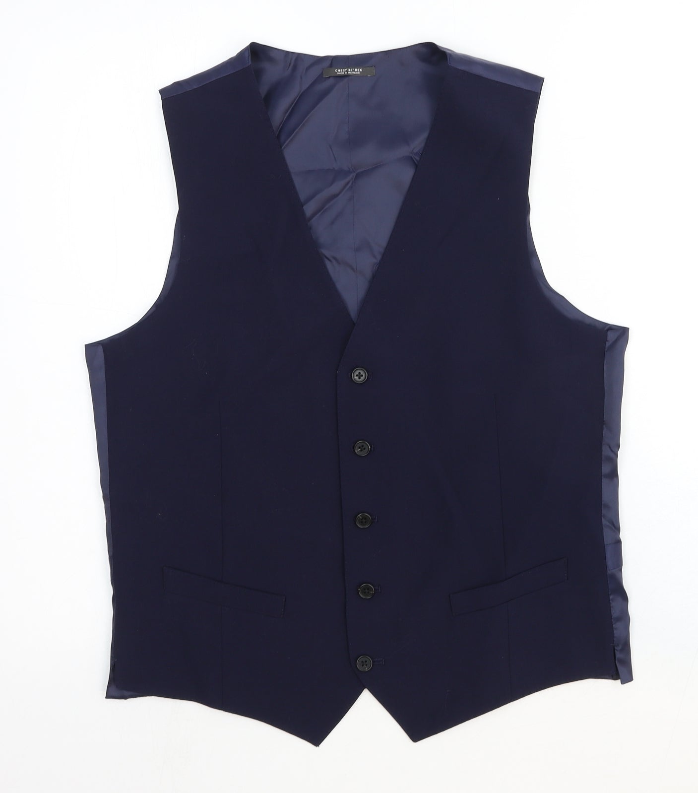 Mens UK Size 38 Marks and Spencer Regular Blue Suit Jacket
