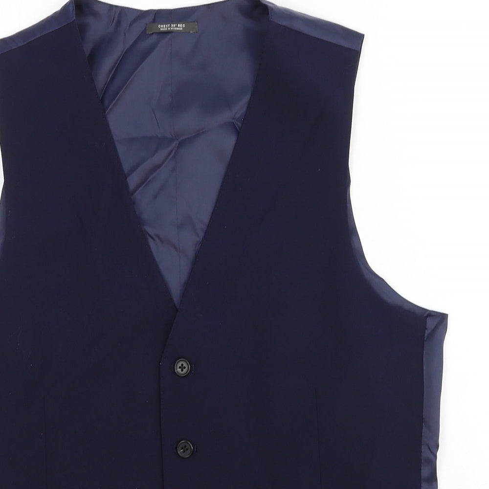 Mens UK Size 38 Marks and Spencer Regular Blue Suit Jacket