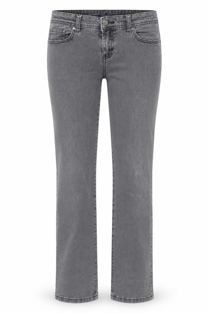 Womens UK Size 10 Denim & Co. Slim Fit Straight Grey Jeans