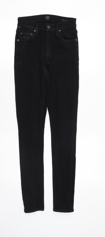 C of H Womens Black Cotton Skinny Jeans Size 26 in Slim Zip