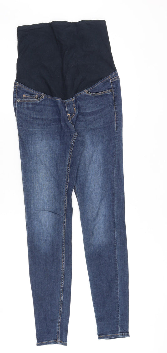 Womens UK Size 10 H&M Slim Fit Skinny Blue Jeans