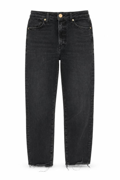 Womens UK Size 6 River Island Regular Fit Straight Black Jeans