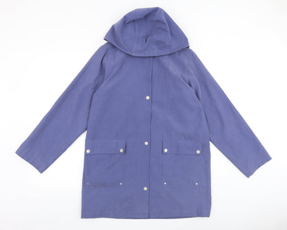 Womens UK Size S DANNIMAC Purple Pea Coat