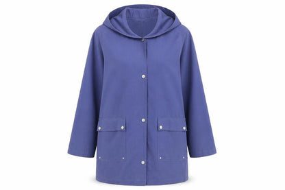 Dannimac Womens Purple Pea Coat Coat Size S Snap