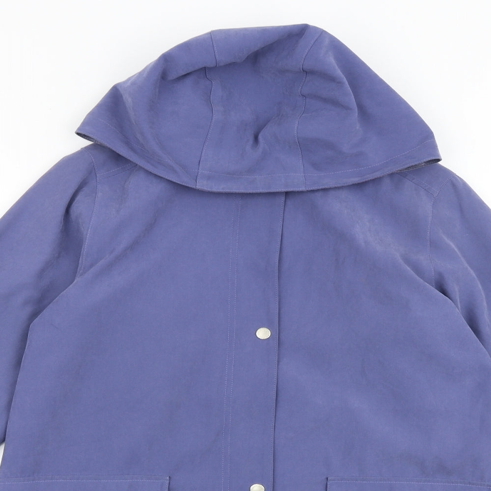 Womens UK Size S DANNIMAC Purple Pea Coat
