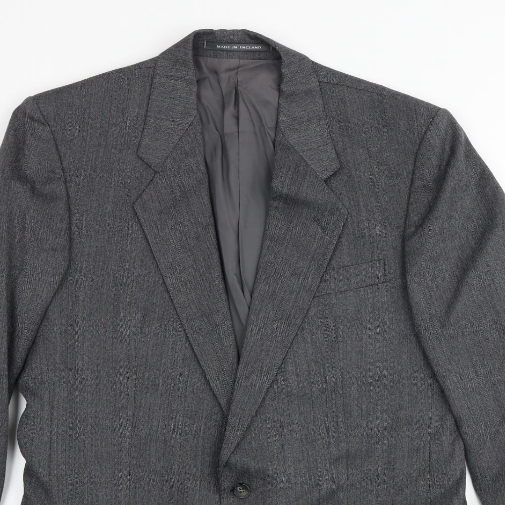 Mens UK Size 40 The Label Big & Tall Grey Suit Jacket