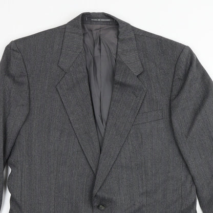 Mens UK Size 40 The Label Big & Tall Grey Suit Jacket