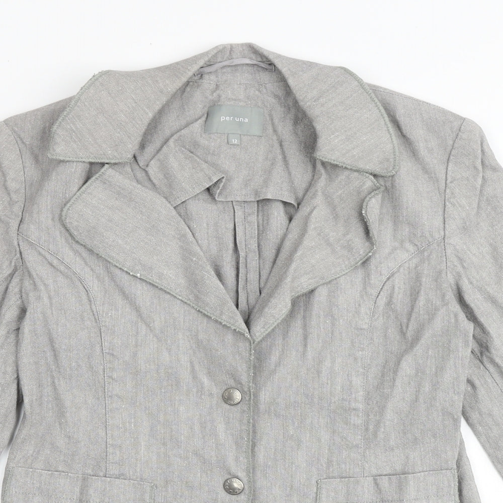 Womens UK Size 12 Marks and Spencer Grey Jacket