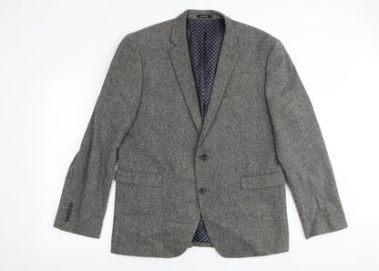 Mens UK Size L Cedar Wood State Regular Grey Suit Jacket