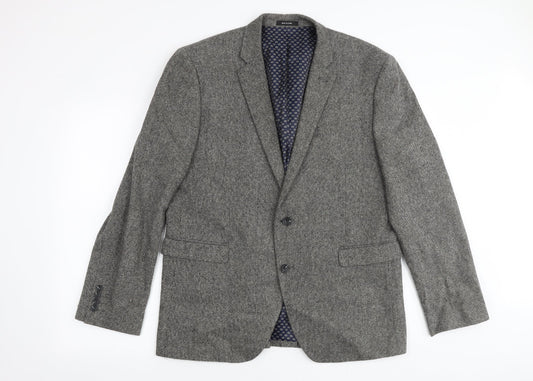 Mens UK Size L Cedar Wood State Regular Grey Suit Jacket