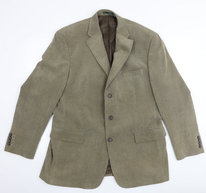 Mens UK Size 44 Greenwoods Regular Green Suit Jacket