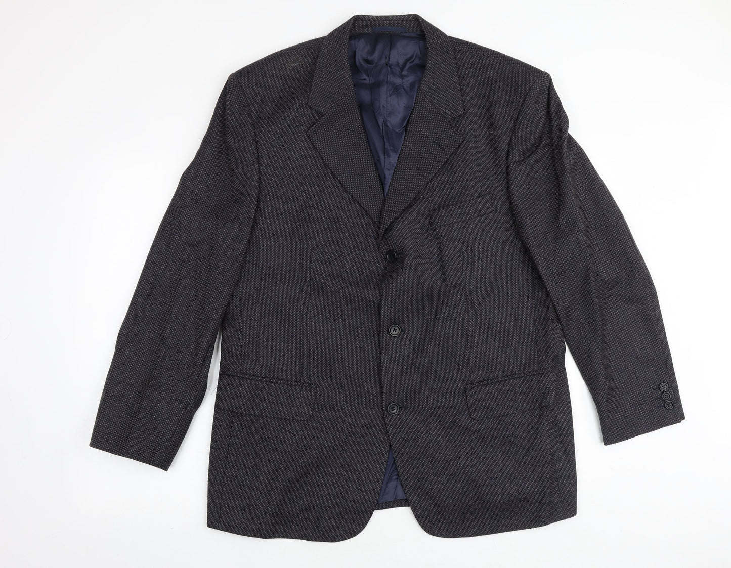 Mens UK Size 42 Wolsey Regular Blue Suit Jacket